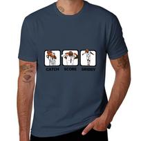 Catch Score Griddy Repeat TShirt Basic Short Sleeve Cotton Blend TShirt S