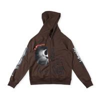 Travis Scott men's and women's zipper pullover hooded sweater European and American trendy brand printed hoodie S
