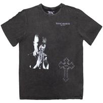 Tupac Photo Cross Unisexs TShirt Unisexs L