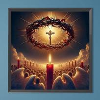 5D DIY Diamond Painting Kit Cross Abstract Full Drill Round Resin Rhinestone Canvas Art 40x40cm Home Decor Gift China Mainland