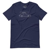 356 vintage line drawing Surf Shirt Unisex t-shirt S
