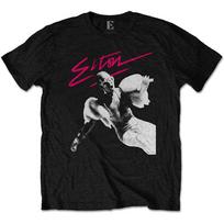Elton John Pink Brush Unisexs TShirt L