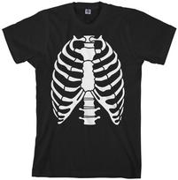 Skeleton Rib Cage Halloween Costume Men's T-Shirt XXL