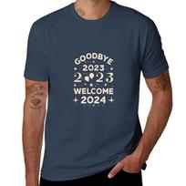 Goodbye 2023 Welcome 2024 Tshirt Sports Basic Short Sleeve Tshirt S