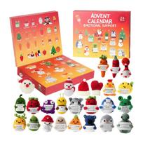 Christmas Knitted Doll Advent Calendar - Days of Surprise Toys, 3D Plush Ornaments for Holiday Countdown One Size