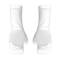 Ice Skating Hand Protector Padded Palm Stretch Material White M