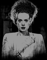 Bride of Frankenstein T-Shirt: Hand-Printed Cult Movie Tee S