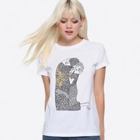 Gustav Klimt The Kiss T-Shirt, Men's Women's Sizes (ISK-930587) 4XL