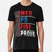 Chicago Med Pd Fire Proud Shirt T-Shirt S