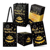 10Pcs Folding Explosion Surprise Gift Boxes Black Gold Bounce Surprise Gift Box Bouncing Box Valentine'S Day Gift A