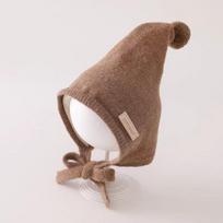 Thick Warm Baby Winter Hat Adjustable Tie Straps Pointed Earflap Hat  Cold Weather Wear chaki