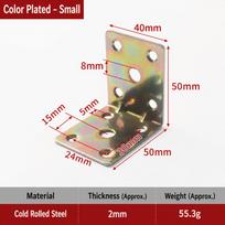 Rustproof Angle Corner Brackets Furniture Supporting Brackets  Wooden Tables Chairs Cabinets Small-1