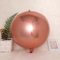 4D Foil Balloons Holographic Round Balloon for Birthday Bachelor Party and Christmas Gift Decoration Valentine's Day Baby Shower 5PCS&10inch rožinio aukso spalvos