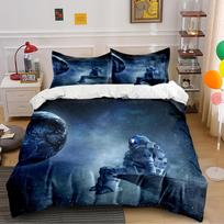 Astronaut Space Theme Bedding Set Bedding set (1 duvet cover, 2 pillowcases, duvet not included) 135x200cm