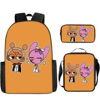 Star Rhythm Box Sprunki Student Schoolbag Backpack Backpack Three-Piece Set pencil case