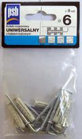 Sila universal expansion plug 6mm with angle hook, bag of 8 /16/