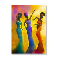 Abstract Modern Graffiti African Women Canvas Painting, Wall Art Posters, Prints Art for Living Room, Home Decoration 21x30cm No Framed