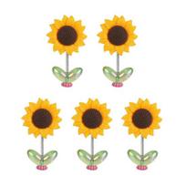 5/8/10 vnt. saulėgrąžų dekoracija automobilio ornamentas Realistiškai atrodantis Mini dydžio Lengva montuoti Spyruoklinis 5pcs