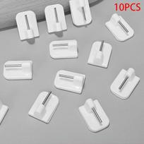 10 vnt Lipnus kabliukas užuolaidų strypų galinių durų laikymo lentynos raktų laikiklio pakabai 10PCS