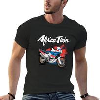 Africa Cheavyweight Streetwear Anime Clothes New Twin XRV 750 Cute Tops Hippie Clothes Korean Fashion T Shirts for Men Cotton S
