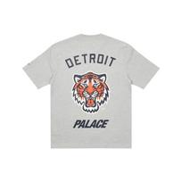 Palace X New Era Detroit Tigers T-Shirt Grey Marl Unisex Tops P21DNTS002 XL