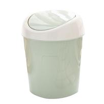 Stalinis šiukšliadėžė Maža Mini Plastikinė Stalo Šiukšliadėžė su Atverčiamu Dangčiu Svetainei Kavos Stalui S Green