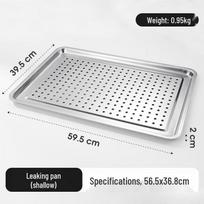 60x40cm perforuotas 304 nerūdijančio plieno universalus padėklas
