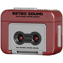 Small Retro Cassette Recorder Key Chain Player Recording Music Box Bag Pendant Commemorate Keychain Schoolbag Small Pendant