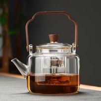 High Borosilicate Glass Lifting Handle Teapot