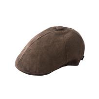 Korean Style Summer Linen Retro Beret for Women & Men - Versatile Thin Duckbill Hat, Trendy for Autumn & Winter Adjustable kava