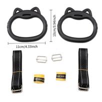 Adjustable Gym Rings Made of Durable PA Material, Ideal for Grip Training, Easy to Install, Supports Up to 300.0 KG juoda