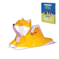 ORIGAMIPLANET Shiba Inu 3D Origami Craft Kit for Easy Dog Paper Sculpture Cute 3D Animal Handmade Home Decoration Art Home Decoration Paper Craft Gift