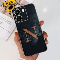 For Xiaomi Redmi 13C Case Redmi 13C 2023 Fashion Initial Letter Soft Silicone TPU Phone Cover For Redmi13C 13 C 4G Redmi 13C