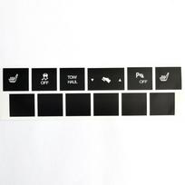 Heated Seat Traction Button Repair Stickers For Jeep Cherokee Commander