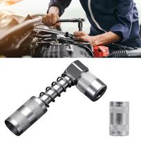 90 Degree Right Angle Grease Adapter For Precisions Lubrication In Tight Space Alloy Steel Construction Leakproof