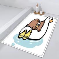 Door Mat Bedside Entrance Cute Bath Floor Decoration Corridor Door Mat Carpet Living Room Kawaii C-Capybara Balcony 40cm x 60cm