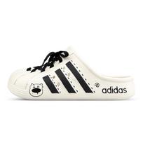 Adidas ADILETTE CLOGS Abrasion Resistant Closed Toe Slippers Unisex White Black JH9849(Team1311-ad) 38