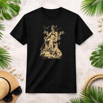 Odin on his Throne Norse Viking Mythology T-Shirt S