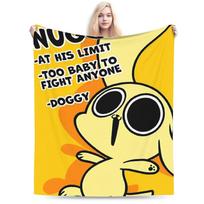 Chikn Nuggit pliušinis pledas Vaikams Flanelinis mesti pledas Sofai Kėdei Minkštas Šiltas Individualizuotos Kokybės Patalynė Dovanojimo Idėja 80x120cm(31x47inch)