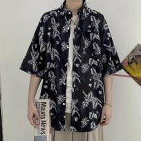Summer seaside vacation shirt, men's all-match shirt L