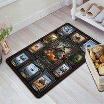 Helicopter Showcase Compilation Pattern Rug Floor Mat for Living Room or Bedroom Soft and Comfortable Carpet a Gift for Birthday and Holiday. 40x60cm( 15x23in ) įvairiaspalvis