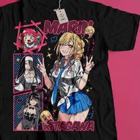 Cute Anime Girl Shirt, Kawaii Manga Tee, Japanese Anime Streetwear Graphic T Shirt, Retro Cosplay Anime Oversized Tee S