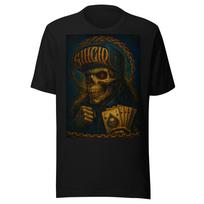 Calavera Ases del Barrio Dark Chicano Style Unisex t-shirt 2XL