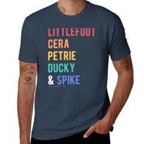 Land Before Time Littlefoot Cera Petrie Ducky Spike List TShirt Urban Style Print TShirt S