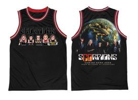 Special New Scorpions Basketball Jersey Shirt S-5XL Men Band Jersey VA846 XL