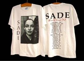 SADE vtg 2 sided white t-shirt classic style unisex all sizes QT2267 M