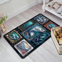 Marine Life Pattern Rug Floor Mat for Living Room or Bedroom Soft and Comfortable Carpet a Gift for Birthday and Holiday. 40x60cm( 15x23in ) įvairiaspalvis