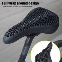 Silicone Bike Seat Cover Honeycomb Cycling Seat Cover  Indoor Cycling Training