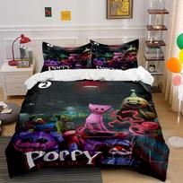 Poppy Playtime Characters Bedding Set Bedding set (1 duvet cover, 2 pillowcases, duvet not included) 135x200cm
