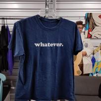 Whatever Graphic Phrase Tee Blue Size Large A281ed Unisex T-Shirt S